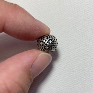 Sterling Silver Lattice Pandora Charm